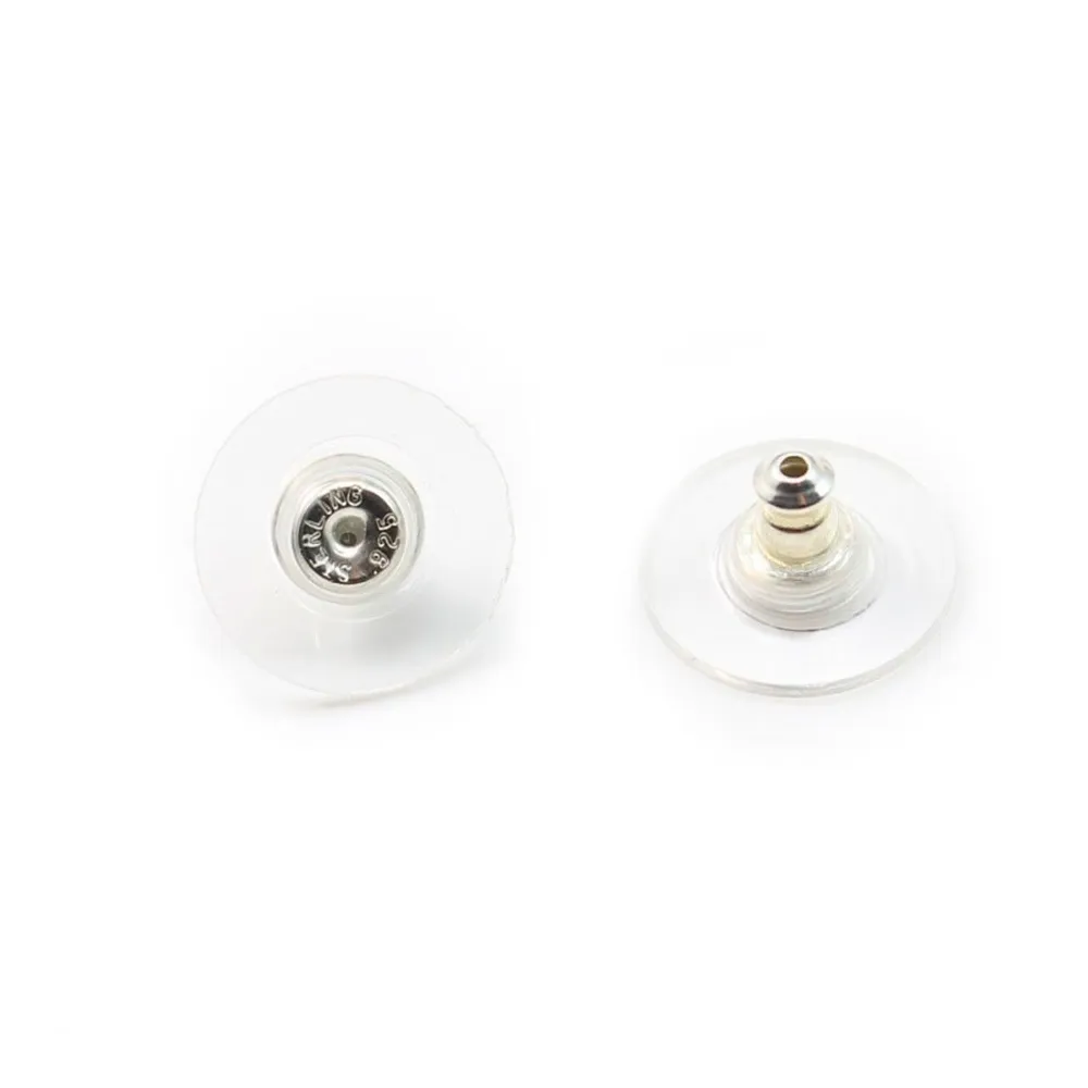 Argent 925  poussette 11.5x1.0mm x 4 pcs