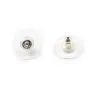 Argent 925  poussette 11.5x1.0mm x 4 pcs