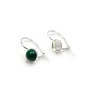 Crochet d'oreilles en argent 925, porte cabochon 6mm x 2pcs