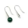 Argent 925 Rhodié Clou boucle D'oreille en coupelle x 2pcs