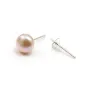 Clous d'oreilles rond plat en argent 925 4mm x 4pcs