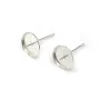 Clous d'oreilles+ support pour coller des Perles Argent  925  9mm x 2pcs