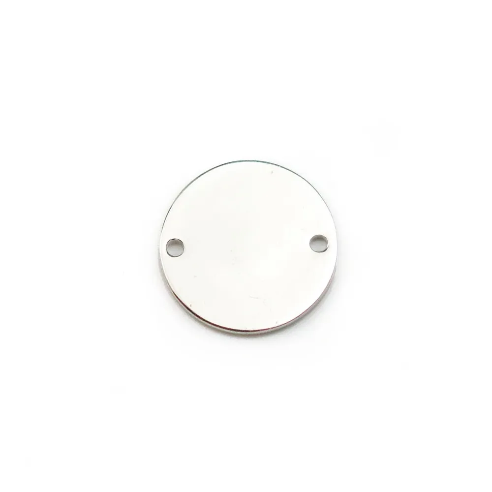 925 sterling silver round charm to engrave 10mm x 1pc