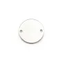 Breloque médaille ronde à graver en argent 925 10mm x 1pc