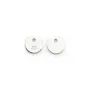 Tag "silver" en argent 925 7mm x 5pcs