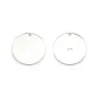Argent 925 Breloque médaille à graver 15 mm x 1pc