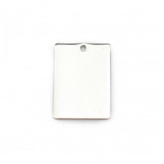 925 sterling silver rectangular medal to engrave 10x14mm x 1pc