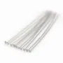Clou à tête plate en argent 925 rhodié 1.5x0.5x40mm x10pcs