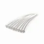 Clou tête plate  2X0.38X 25mm  Argent 925 Rhodié  x20pcs
