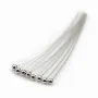 Clou à tête boule argent 925 rhodié 1.5x0.35x25mm x 10pcs