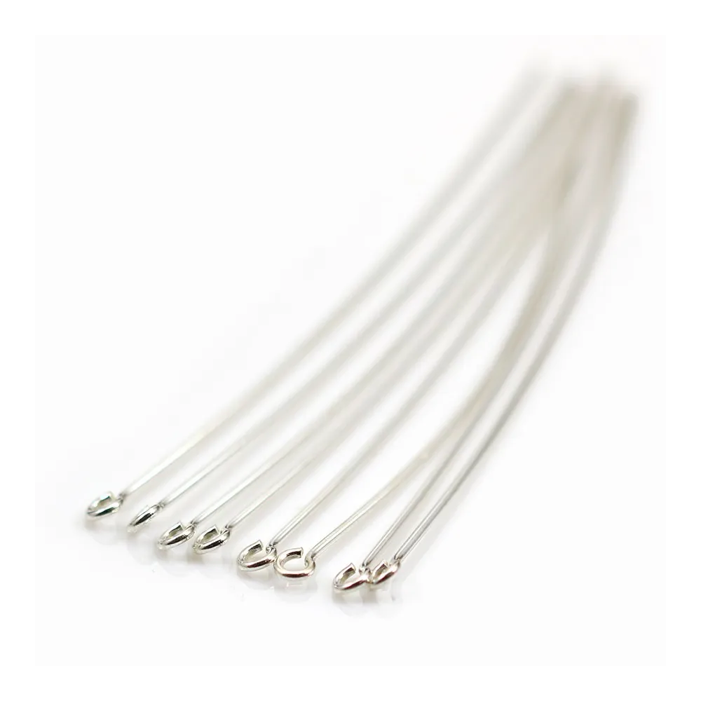 Clou tête ronde 70x0,6 mm Argent 925 x4pcs