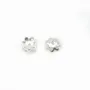 Argent 925 Coupelle en Fleur 5mm x 10pcs