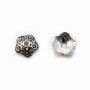 Sterling Silver 925 Saucer 8mm x 4pcs