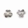 Sterling Silver 925 Saucer clover 9mm x 4pcs
