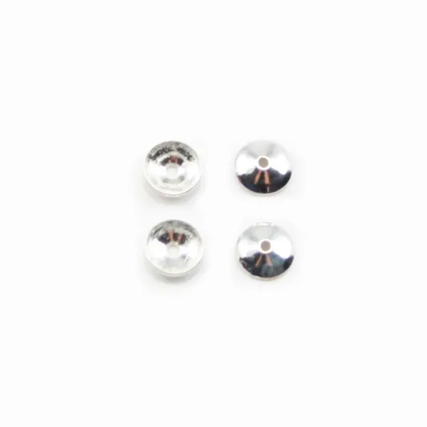 Coupelle lisse 4mm en ARG 925 Massif x 200 pcs 