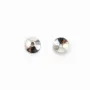 Coupelle lisse Argent 925 Rhodié 3mm  x 20 pcs