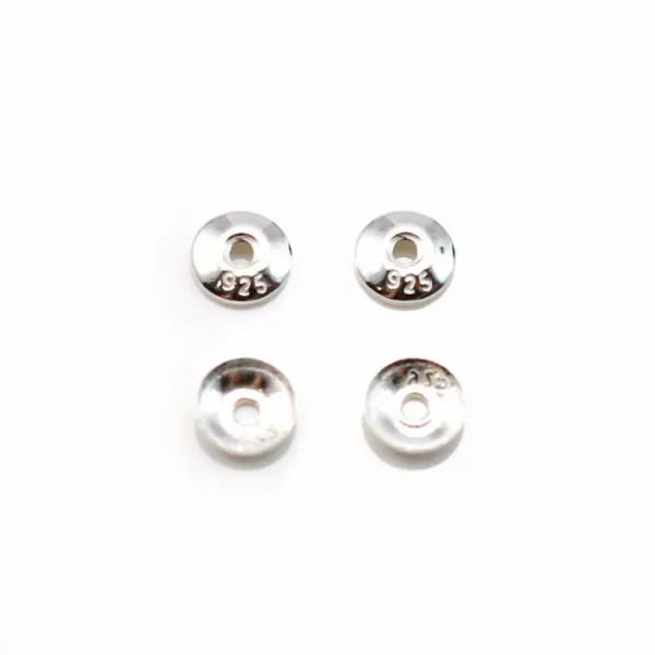 Coupelle lisse en argent 925 4mm x 20pcs 