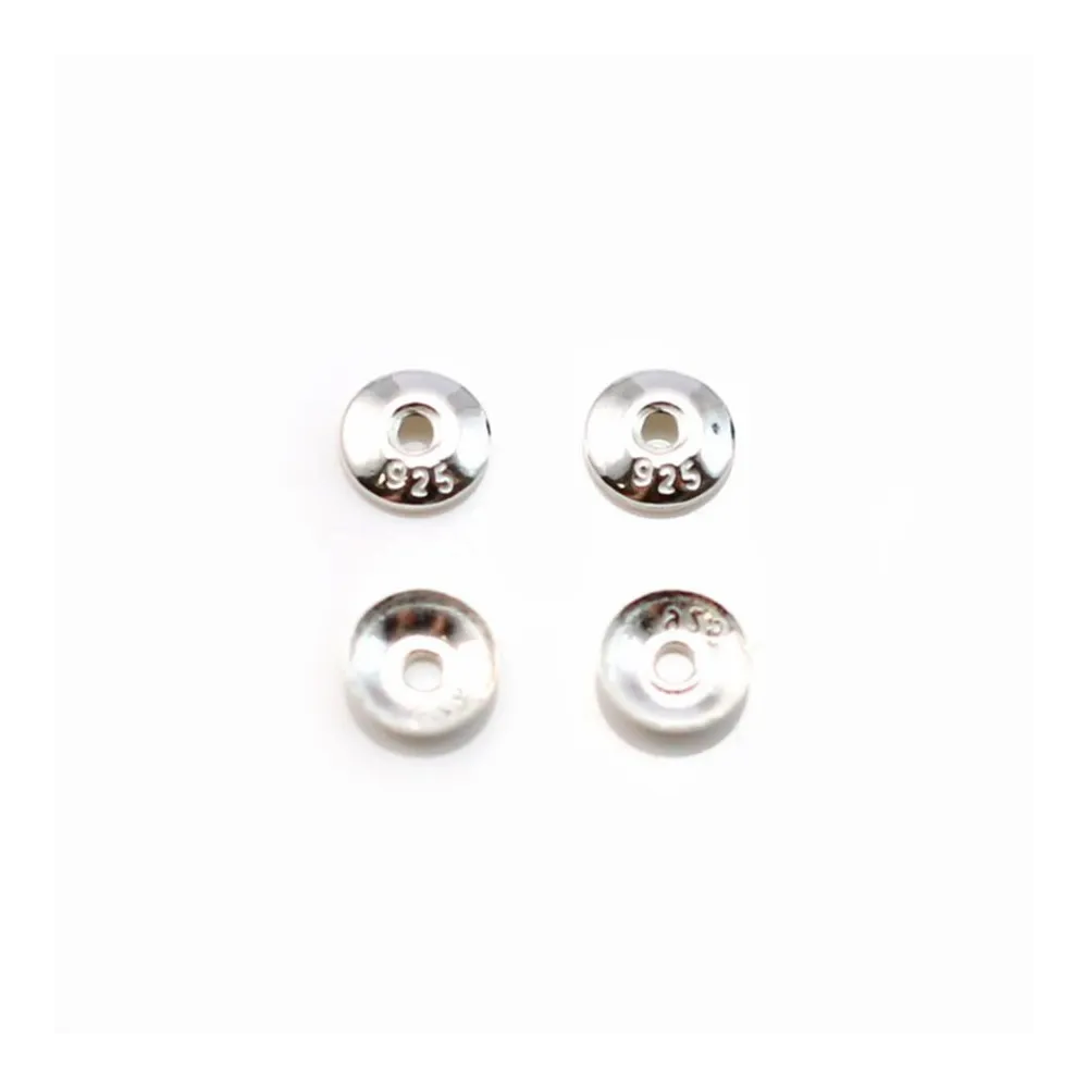 Coupelle lisse en argent 925 4mm x 20pcs 