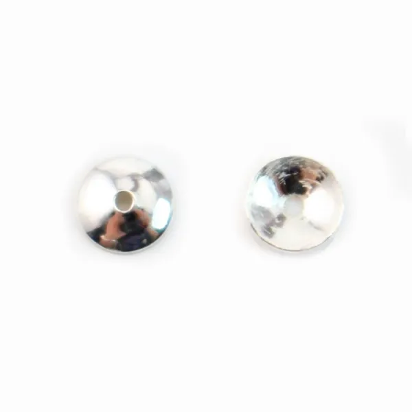 Coupelle lisse Argent 925 Rhodié 4mm x 20 pcs