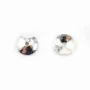 Coupelle lisse Argent 925 Rhodié 4mm x 20 pcs