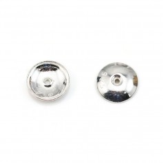 Cup smooth, in 925 silver, in size of 8mm x 8pcs
