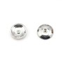 Cup smooth, in 925 silver, in size of 8mm x 8pcs