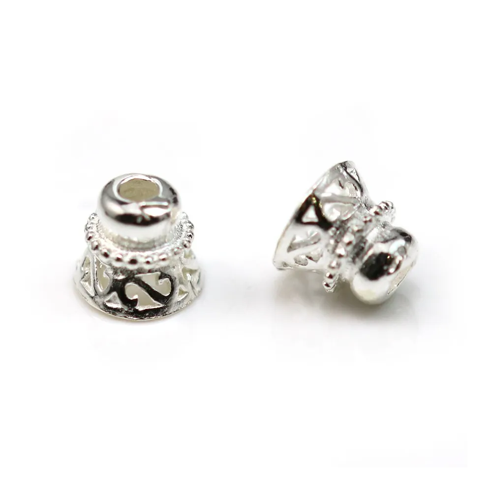 925 sterling silver smooth small dish 6mm x 10 pcs