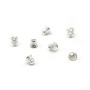 925 sterling silver smooth small dish 6mm x 10 pcs