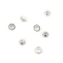 925 sterling silver smooth small dish 6mm x 10 pcs