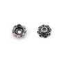 Cup in shape of flower, in 925 silver, in size of 7 * 1.6mm x 4pcs