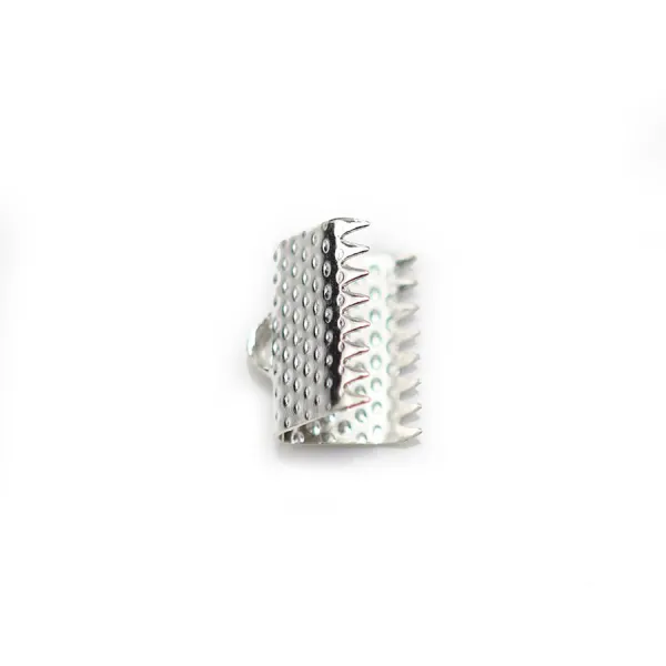 Embout pince, pour ruban en argent 925, 10mm x 2pcs