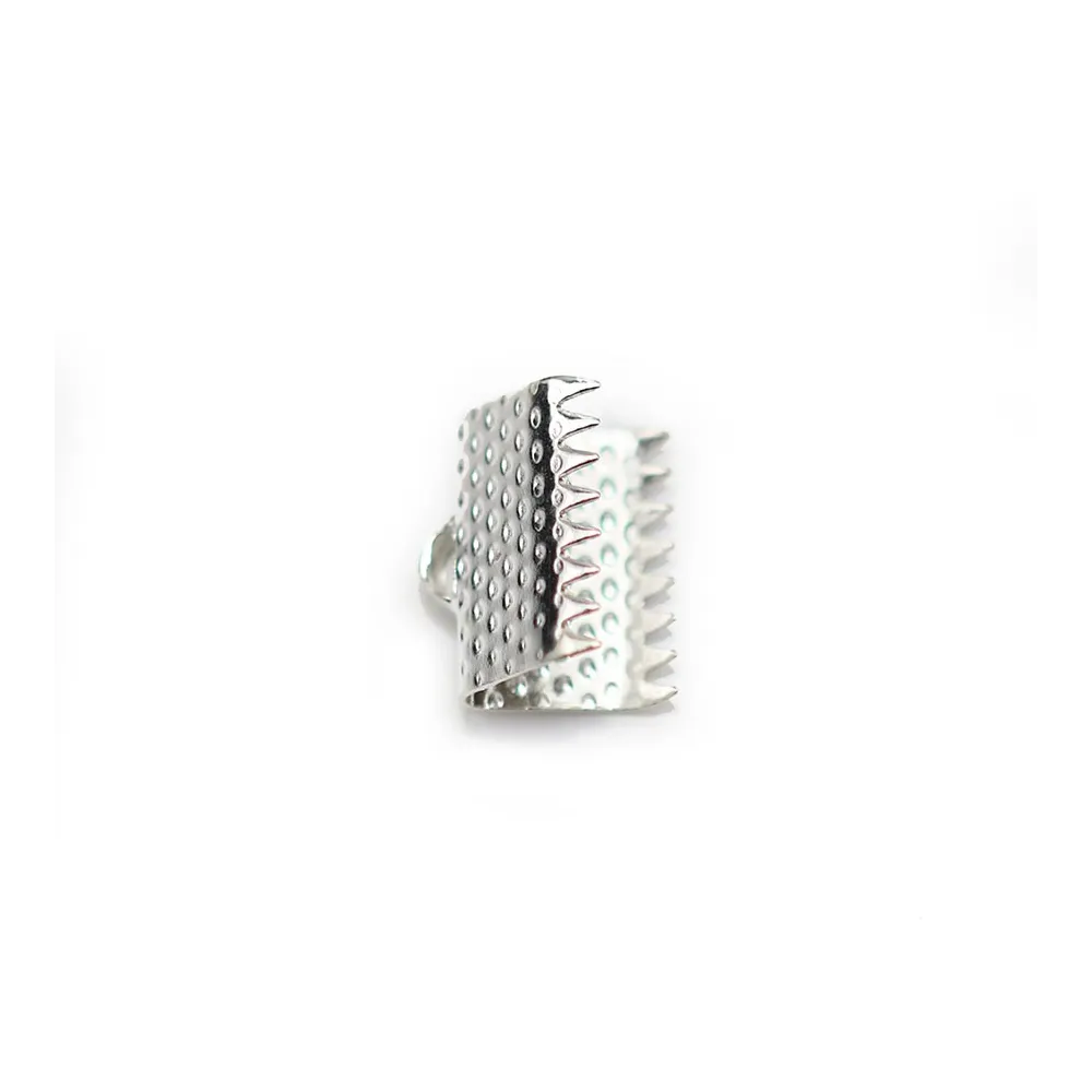 Embout pince, pour ruban en argent 925, 10mm x 2pcs