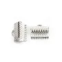 Clamp end, for ribbon in 925 silver, 10mm x 2pcs