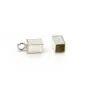 Embout carré, 3.5mm argent 925 x 1pc