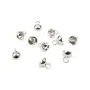 Rhodium 925 sterling silver clover charm 13mm x 1pc