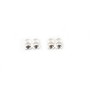 925 Sterling Silver crimp covers 2mm x 10 pcs