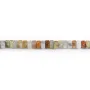 Agate crazy, en forme de rondelle Heishi 2x4mm x 40cm