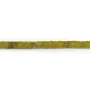 Jade coréen jaune vert, en forme de Heishi, 2x4mm x 40cm