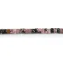 Rhodonite, en forme de rondelle Heishi 2x4mm x 40cm