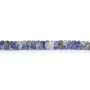 Jaspe de tache bleue, en forme de rondelle Heishi 2x4mm x 40cm
