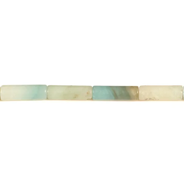 Amazonite, en forme de tube 4x13mm x 40cm