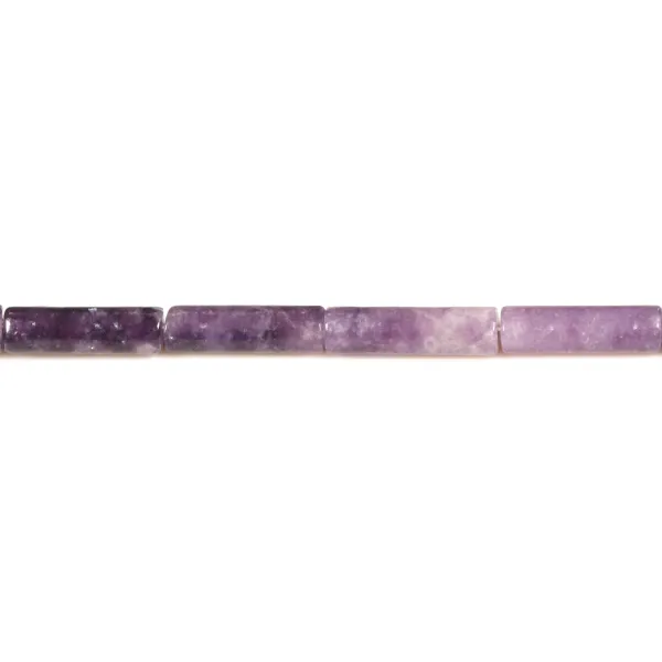 Lépidolite, en forme de tube 4x13mm x 40cm