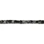 Obsidienne flocon de neige, en forme de cube 4mm x 40cm