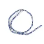 Jaspe de tache bleu, en forme de rectangle 4x13mm x 40cm