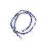 Sodalite, en forme de rectangle 4x13mm x 40cm