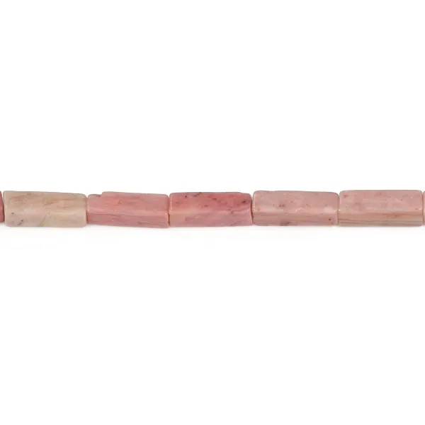 Rhodonite, en forme de rectangle 4x13mm x 40cm