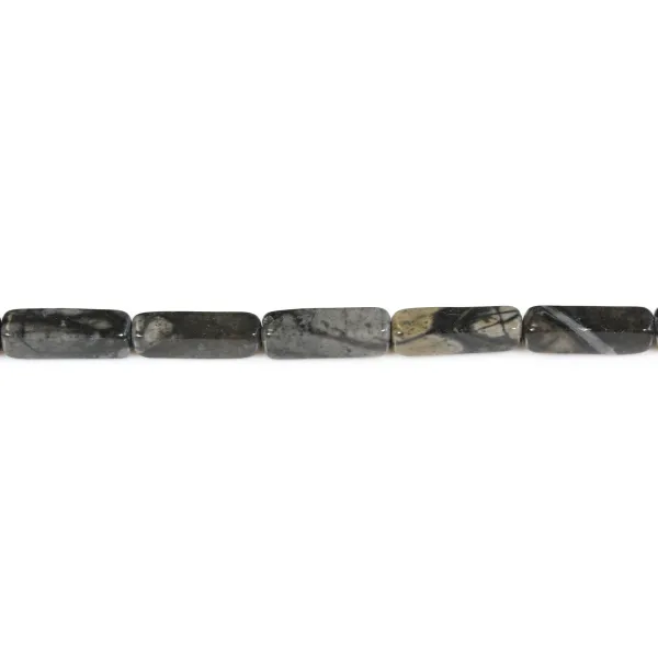 Jaspe Picasso, en forme de rectangle 4x13mm x 40cm
