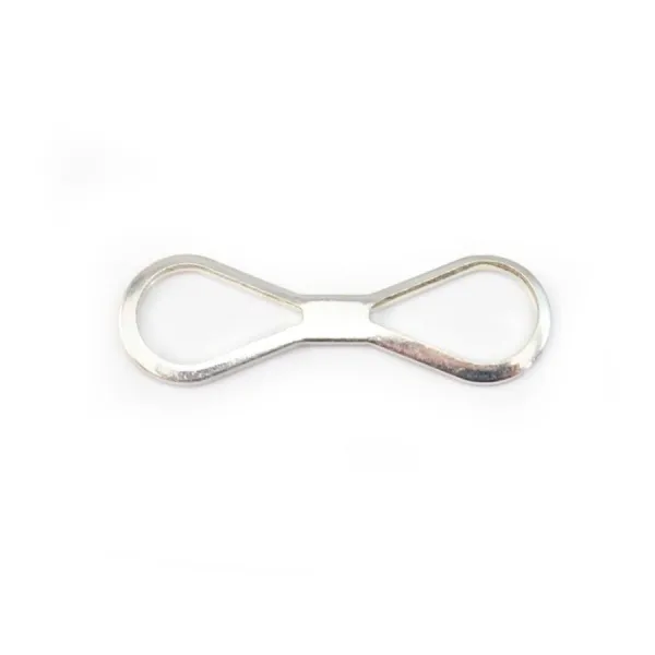 Sterling Silver 925 spacer bead infinity 8x26mm x 1pc