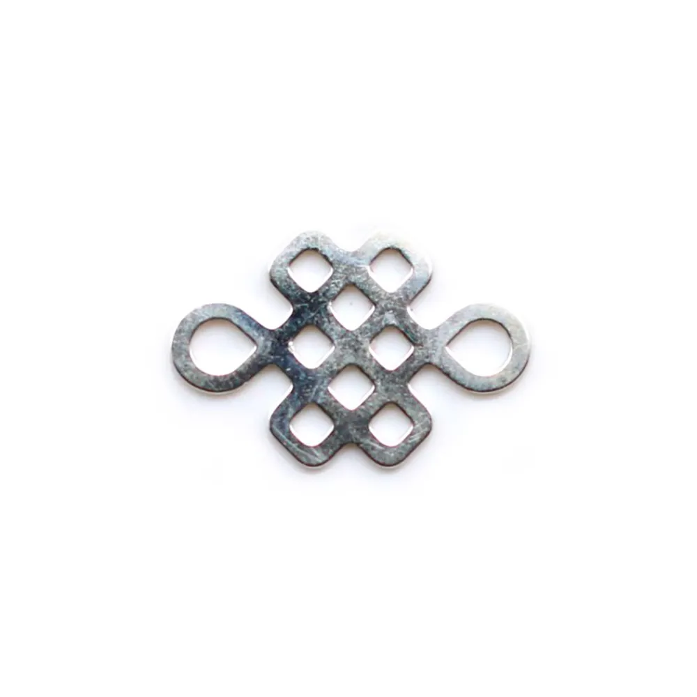 925 sterling silver chinese knot spacer 10x15mm x 1pc