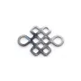 Intercalaire noeud chinois en argent 925 10x15mm x 1pc